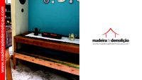 MESA DE MADEIRA - MESA RUSTICA - TOPO 2,00X0,80M