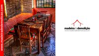 MESA DE MADEIRA - MESA RUSTICA - TOPO 1,80X0,80M