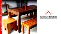 MESA DE MADEIRA - MESA RUSTICA - TOPO 1,20X0,80M