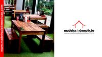 MESA DE MADEIRA - MESA RUSTICA - TOPO 1,00X0,80M.