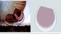 Vaso 96 MS Roxo - Murano Cristais Cadoro