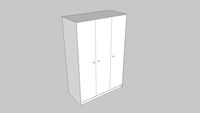 IKEA Kleppstad Wardrobe With 3 Doors