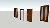 Wooden Door & Window with Architrave