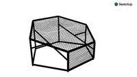 Poltrona Meira Hexagonal Corda