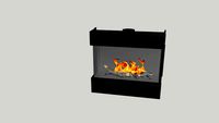 Barbas Gas Fire Panorama 110-55 frameless