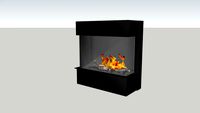 Barbas Gas Fire Panorama 90-55 with 6 cm frame