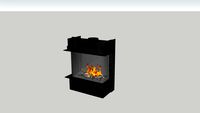Barbas Gas Fire Panorama 70-55 with 10 cm frame