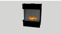 Barbas Gas Fire Panorama 70-55 with 6 cm frame