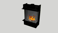 Barbas Gas Fire Panorama 70-70 with 10 cm frame