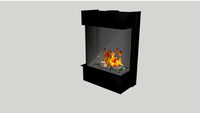 Barbas Gas Fire Panorama 70-70 with 6 cm frame