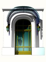 France Architecture Door006 3D Model