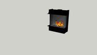 Barbas Gas Fire Panorama 90-70 with 10 cm frame