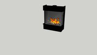 Barbas Gas Fire Panorama 90-70 with 6 cm frame