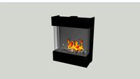 Barbas Gas Fire Panorama 90-70 frameless