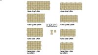 Painel Lace cabeceira - Oruy Palha - Naturale trapézio laço boho