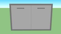 PCM 32 inch sealed dry storage pantry with shelf