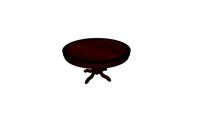 Mesa de madeira rustica redonda