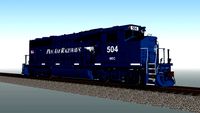 GMDD GP40-2W - Pan Am Railways - MEC 504