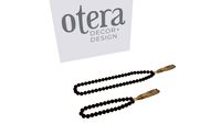 Colar Decorativo - Colar de mesa - Madeira Nogueira - Fechado