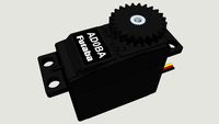 Futaba Industrial Servo AD0BA with removable 24 tooth 32 pitch 25T Spline gear