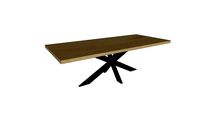 Table CASSIS en chêne massif - pied XX 10x4
