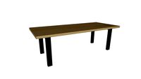 Table CASSIS en chêne massif - pieds U inversé 10x6