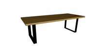 Table CASSIS en chêne massif - pieds U 10x1