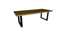 Table CASSIS en chêne massif - pieds U 8x4