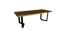 Table CASSIS en chêne massif - pieds chevrons 8x4