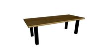 Table CASSIS en chêne massif - pieds carrés 10x10