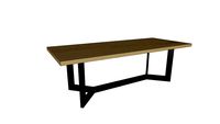 Table CASSIS en chêne massif - pied Y 10x4
