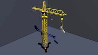 Crane obj mtl STL