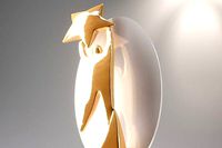 Golden Trophy Statue