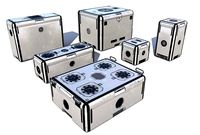 Sci Fi dirty white cargo crates