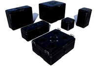 Sci Fi black cargo crates