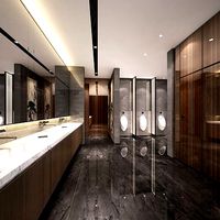 Modern office washroom