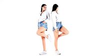 Funny female in casual style