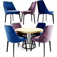 Leda Flexform Chair And Round Table