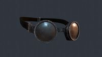Painted Steampunk Goggles Glasses