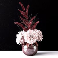 Bouquet of dahlias in a vase