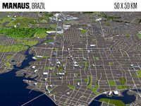 Manaus Brazil 50x50km