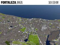 Fortaleza Brazil 50x50km