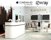 VRay - C4D Scene files - Salon Interior Scene