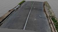 3D Scan - High Res Tarmac Road and Street