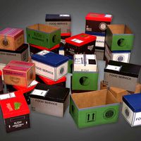 KTC - Boxes Food Shipment 03 - PBR Game Ready