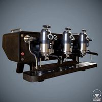 COFFEE MACHINE SANREMO OPERA  BROWN ESPRESSO PBR Texture Model
