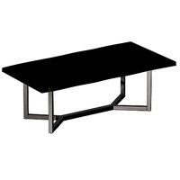 Verge Black Live Edge Coffee Table Crate and Barrel