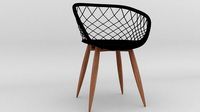Silla Sidera Negra 3D Max y V-ray