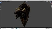 dragon trophy wall mount