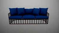 Robert Plum Bella sofa Sylvie Mermaid Fabric